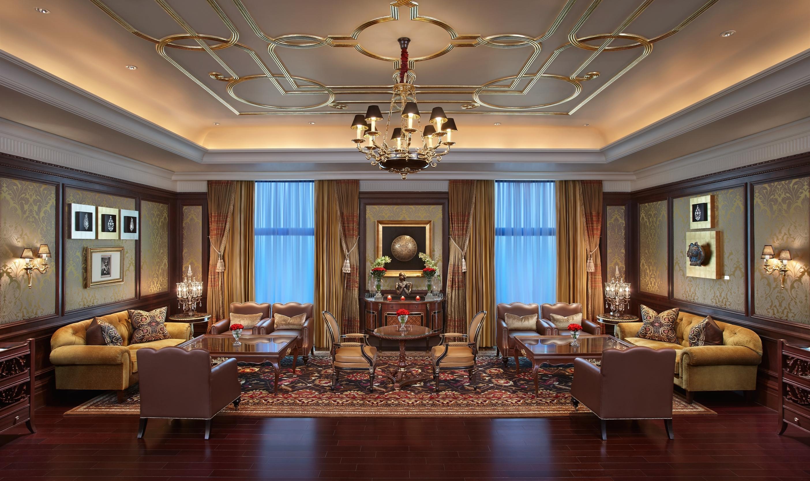 The Leela Palace New Delhi Nova Deli Quarto foto 3D rendering of a living room